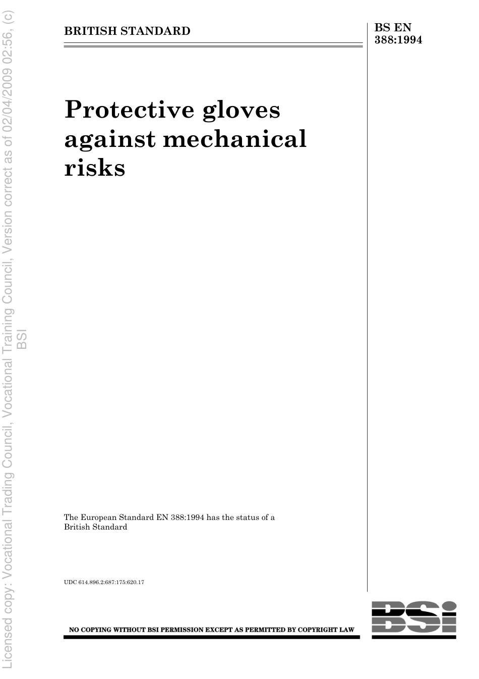 BS EN 388 1994.pdf_第1页