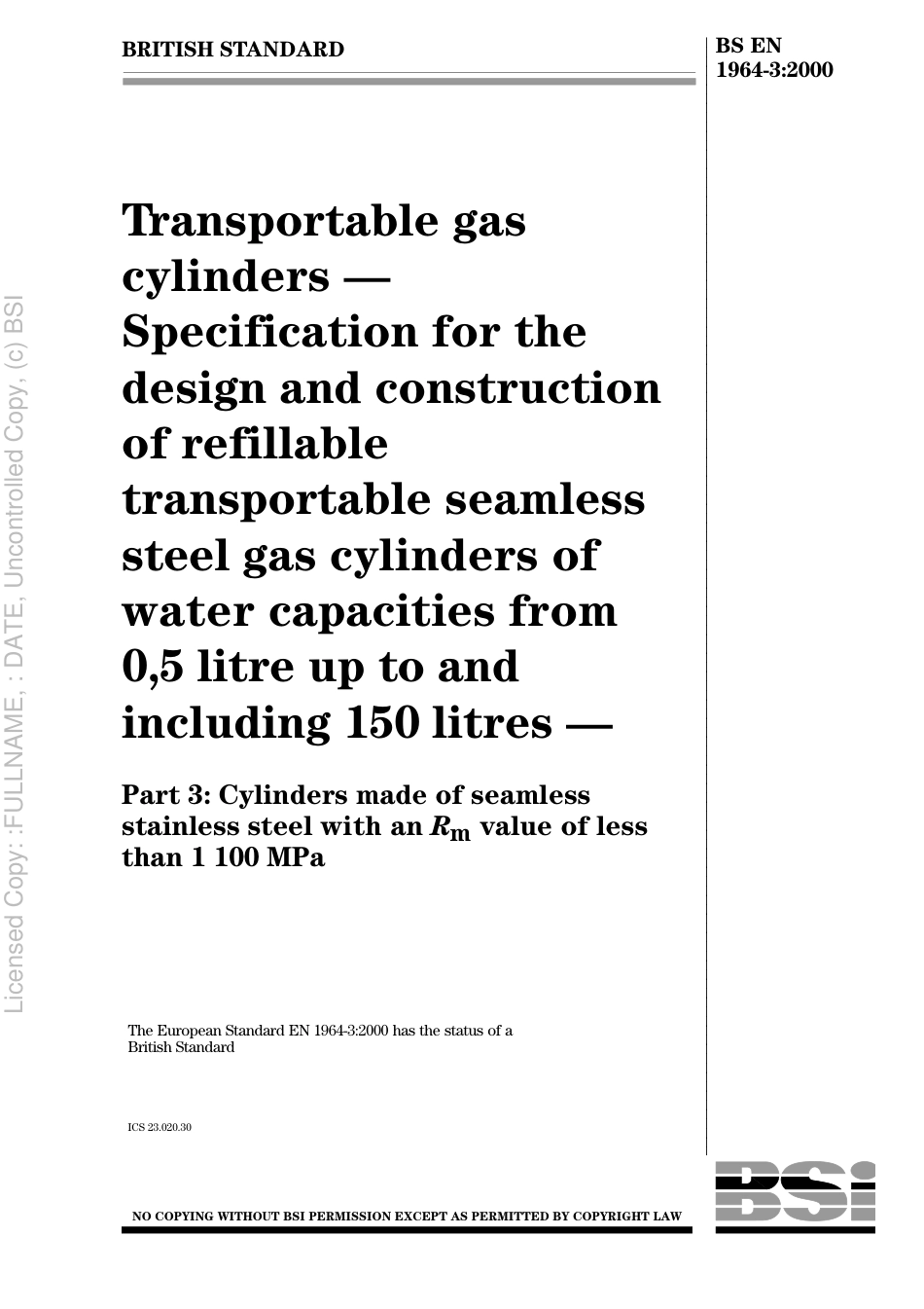 BS EN 1964-3 2000.pdf_第1页