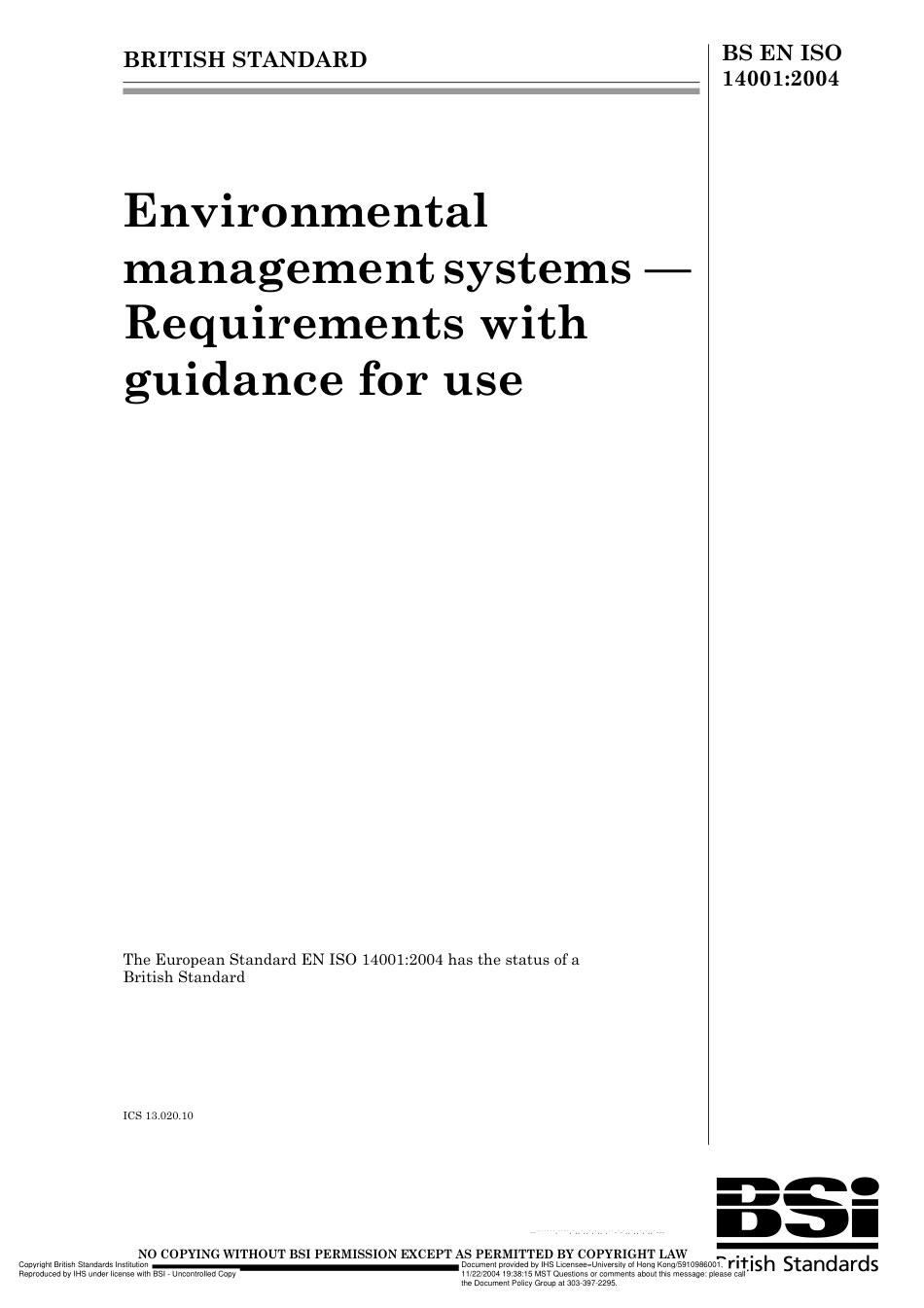 BS EN ISO 14001-2004.pdf_第1页