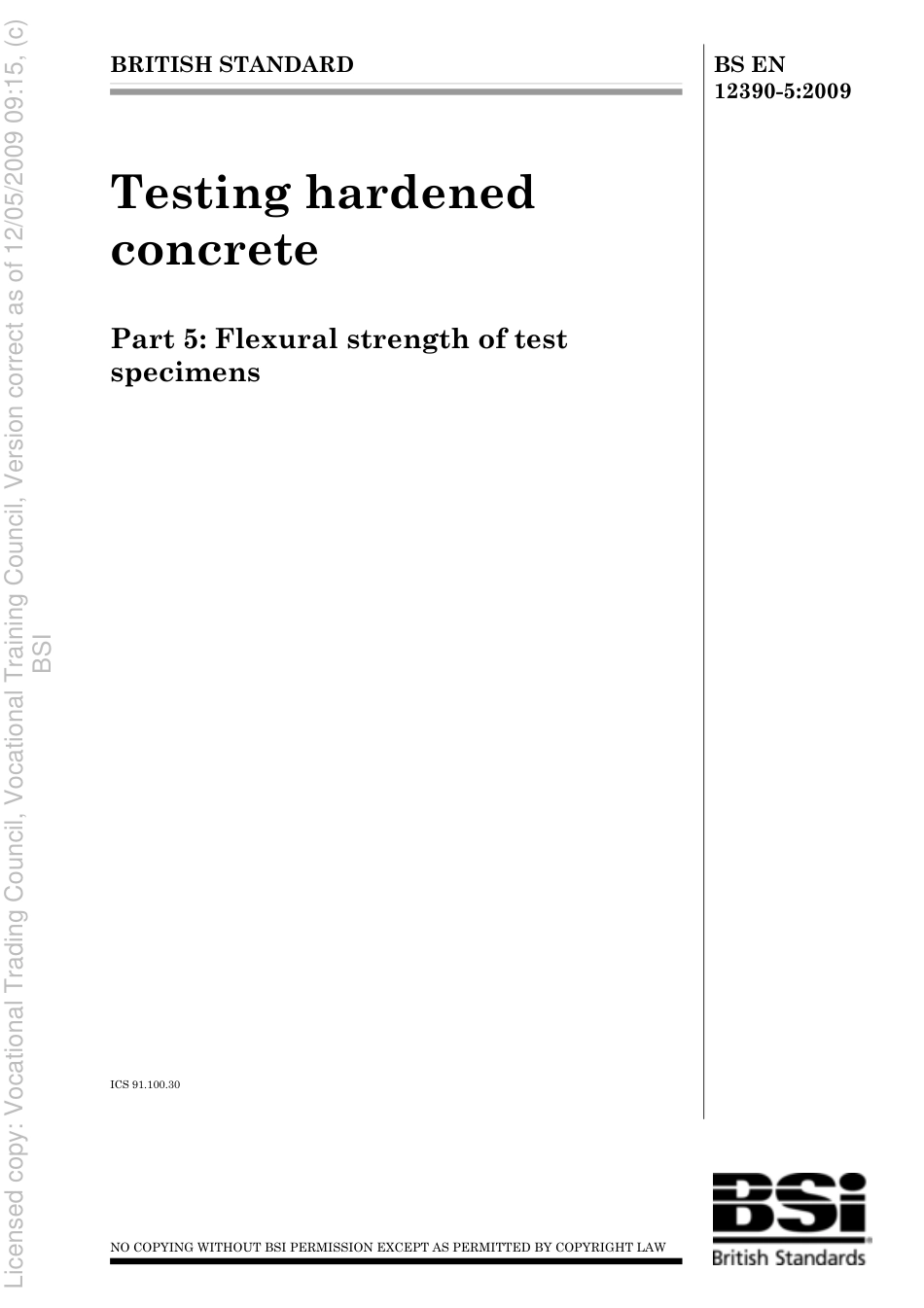 BS EN 12390-5 2009.pdf_第1页