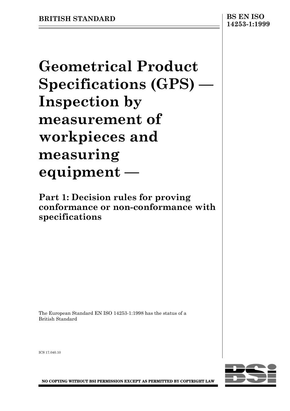 BS EN ISO 14253-1 1999.pdf_第1页