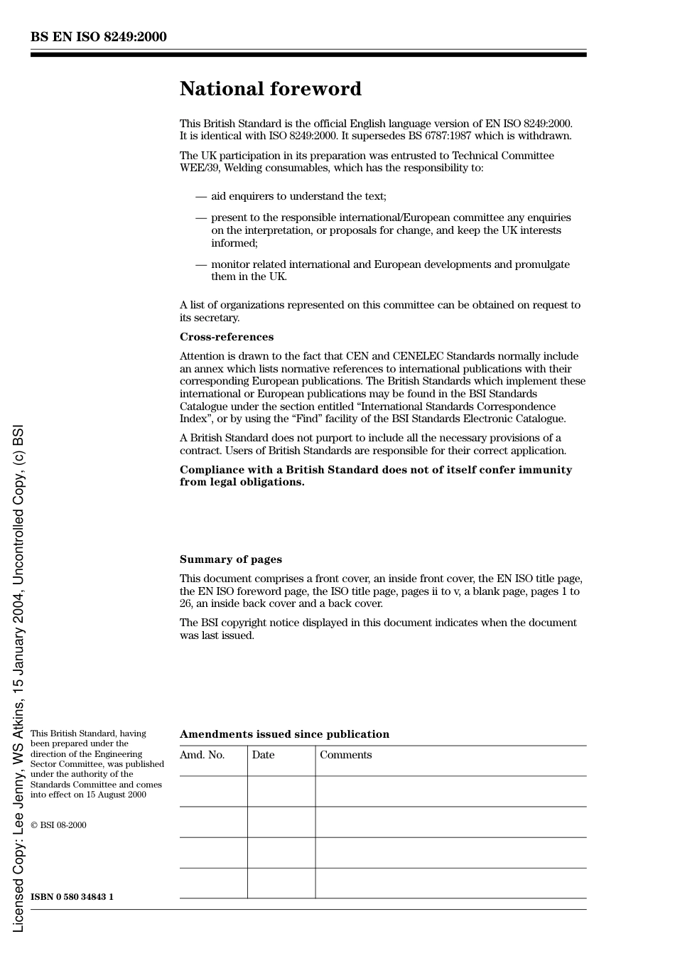 BS EN ISO 8249_2000 Stainless steel welding.pdf_第3页