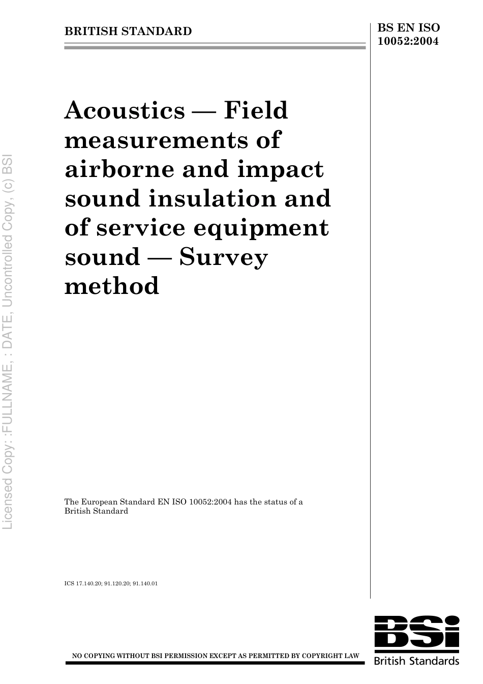 BS EN ISO 10052 2004.pdf_第1页