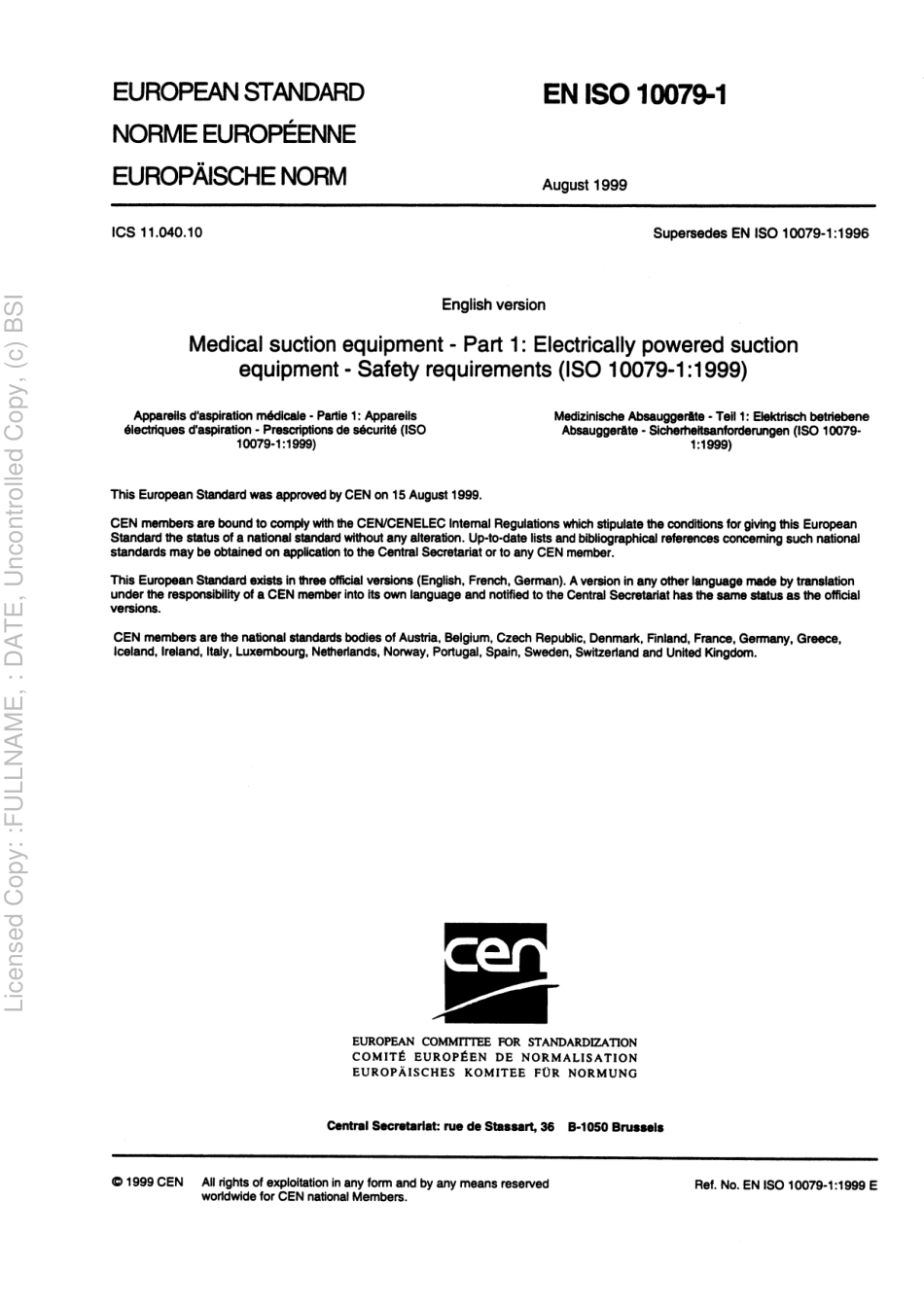 BS EN ISO 10079-1 2000.pdf_第3页