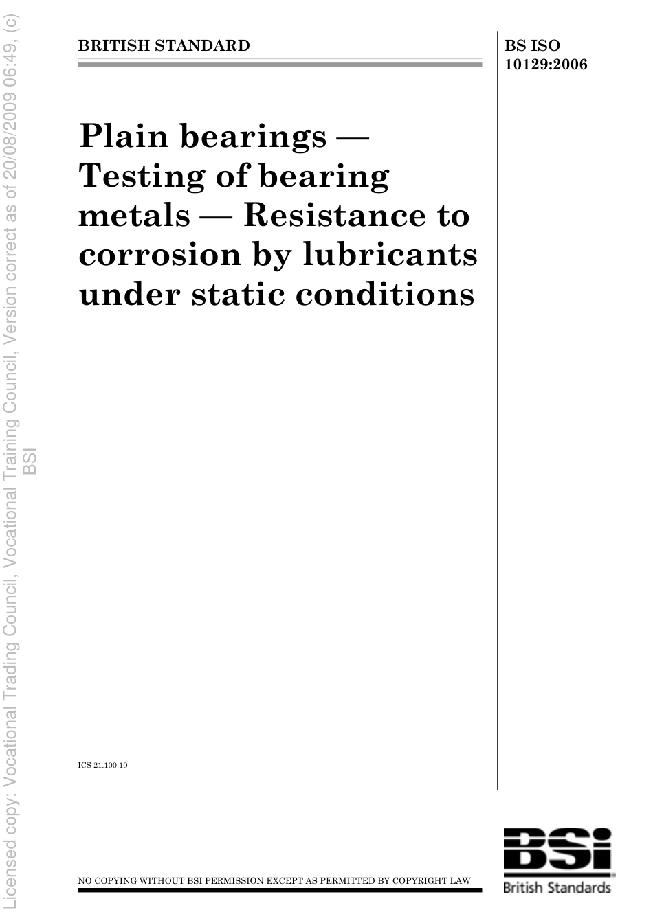 BS ISO 10129 2006.pdf_第1页