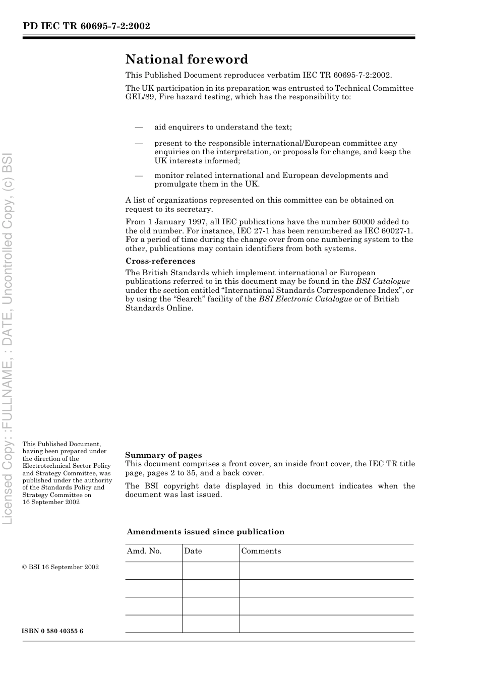 PD IEC TR 60695-7-2 2002.pdf_第2页