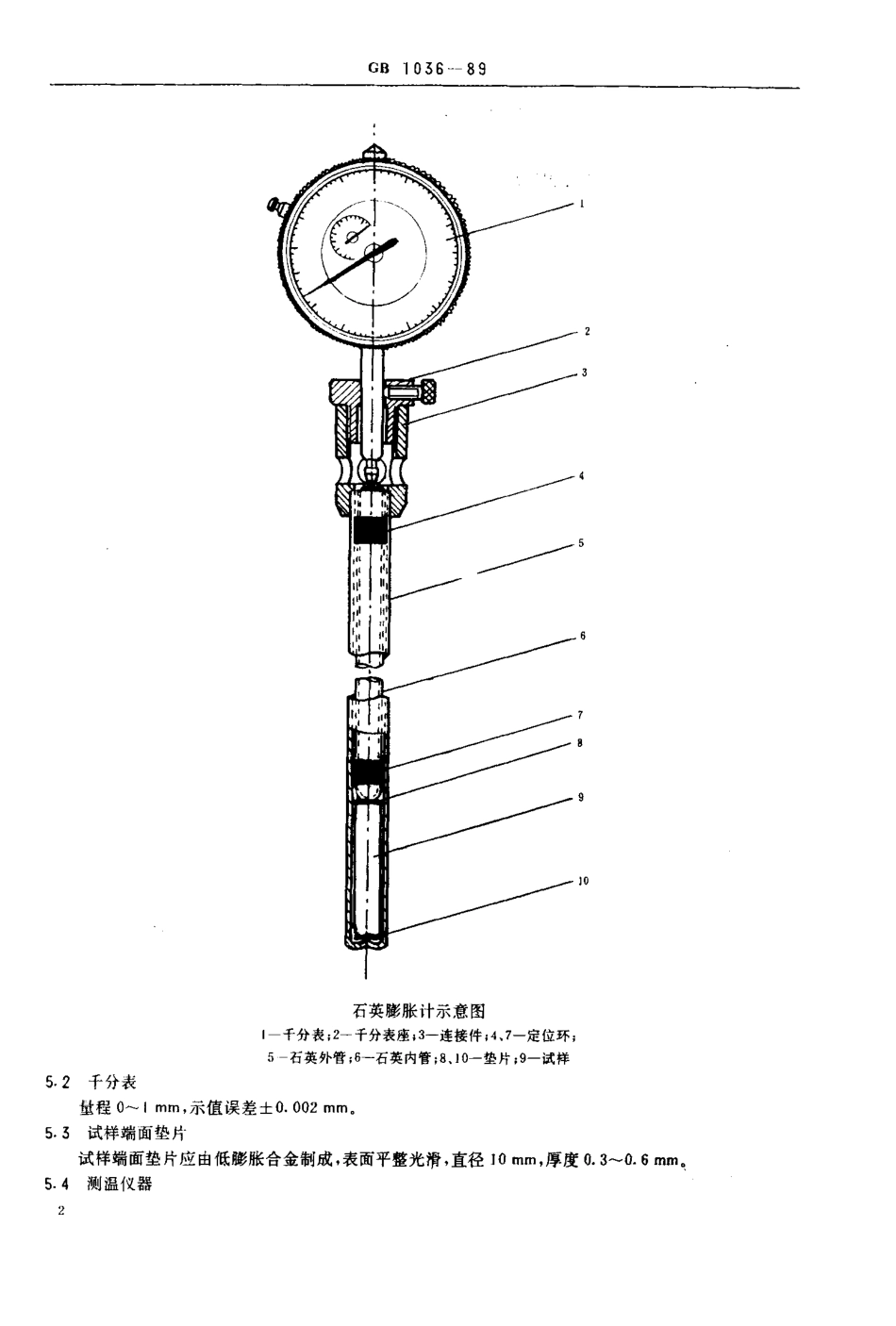 GB 1036-1989 塑料线膨胀系数测定方法.pdf_第3页