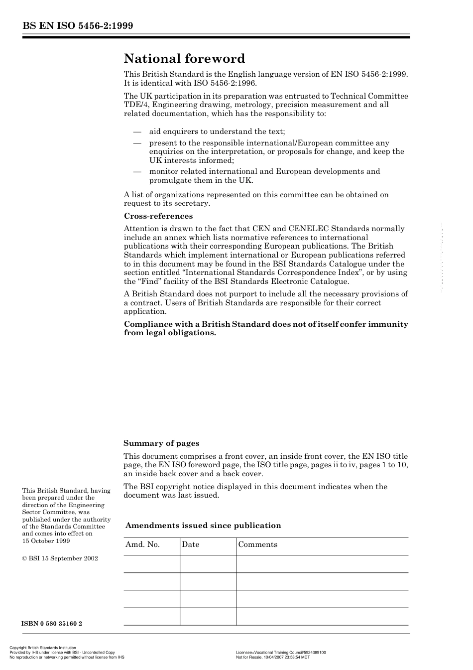 BS EN ISO 5456-2 1999.pdf_第2页