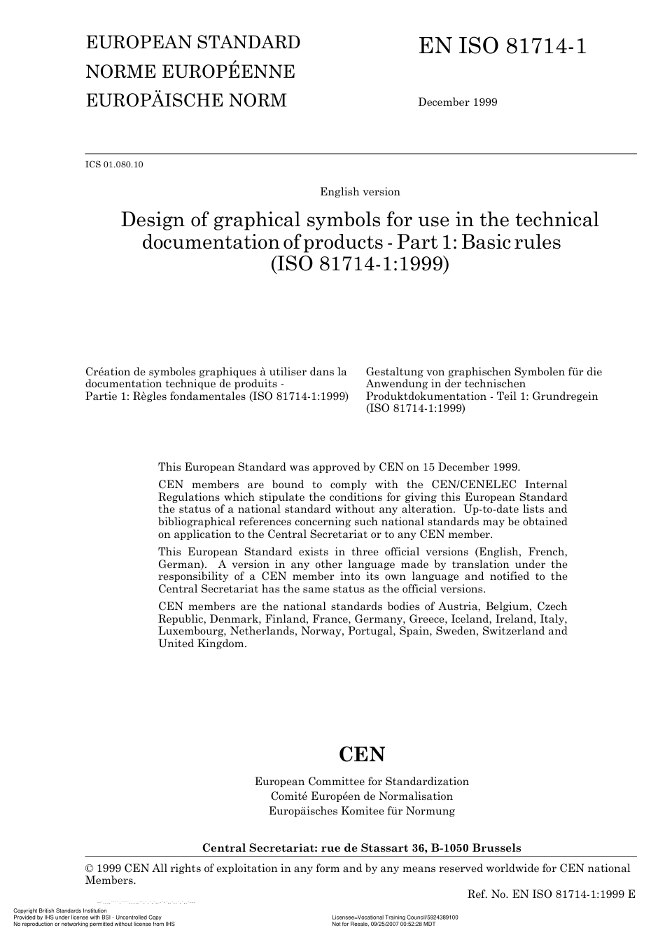 BS EN ISO 81714-1 2001.pdf_第3页