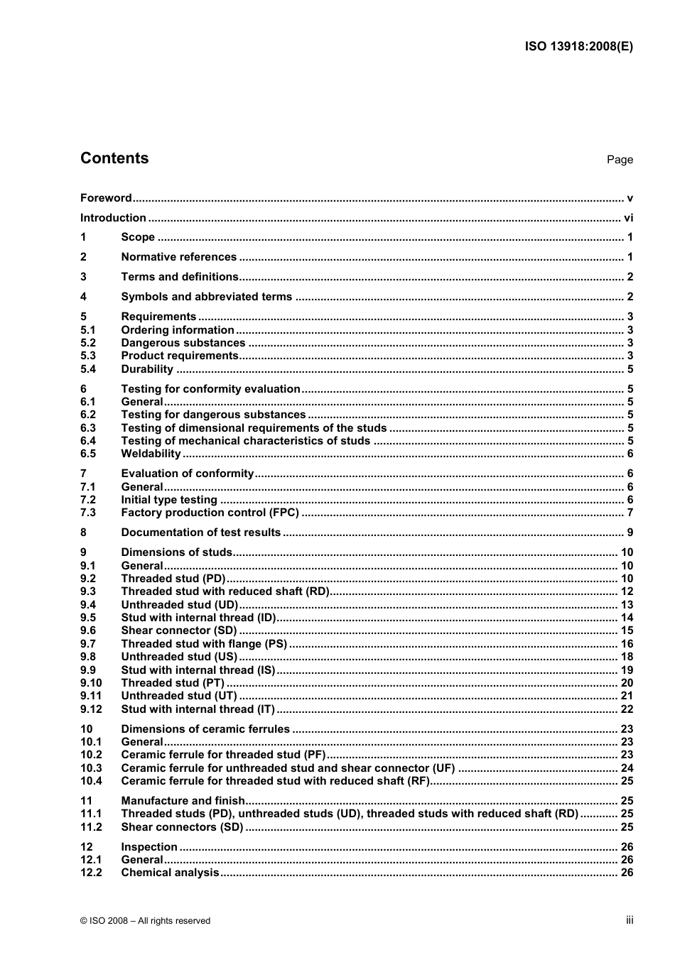 ISO 13918-2008 Welding — Studs and ceramic ferrules for arc stud welding.pdf_第3页