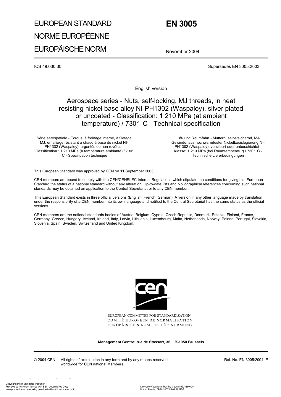 BS EN 3005 2004.pdf_第3页