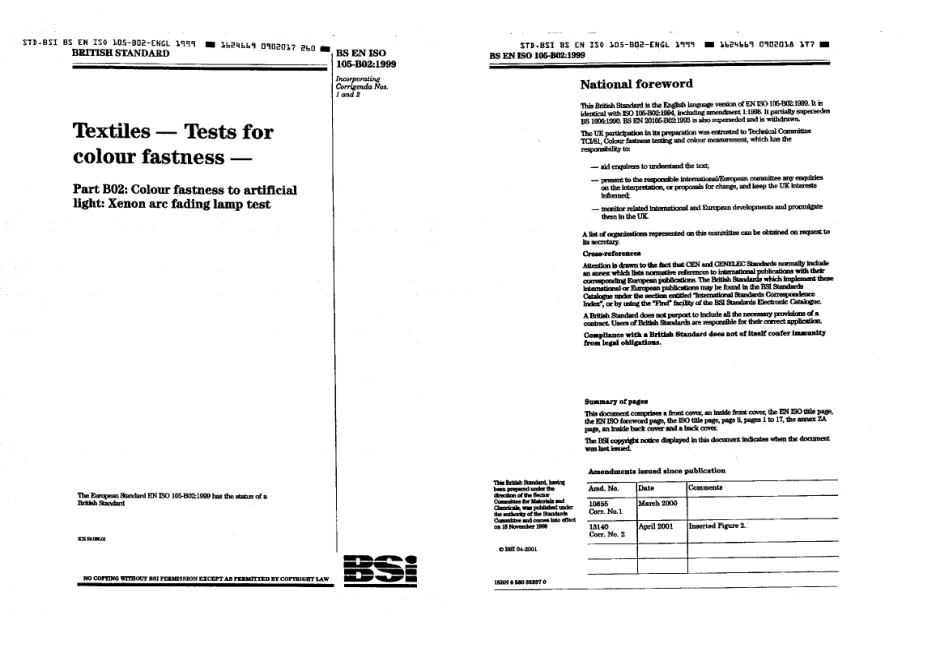 BS EN ISO 105-B02 1999.pdf_第1页