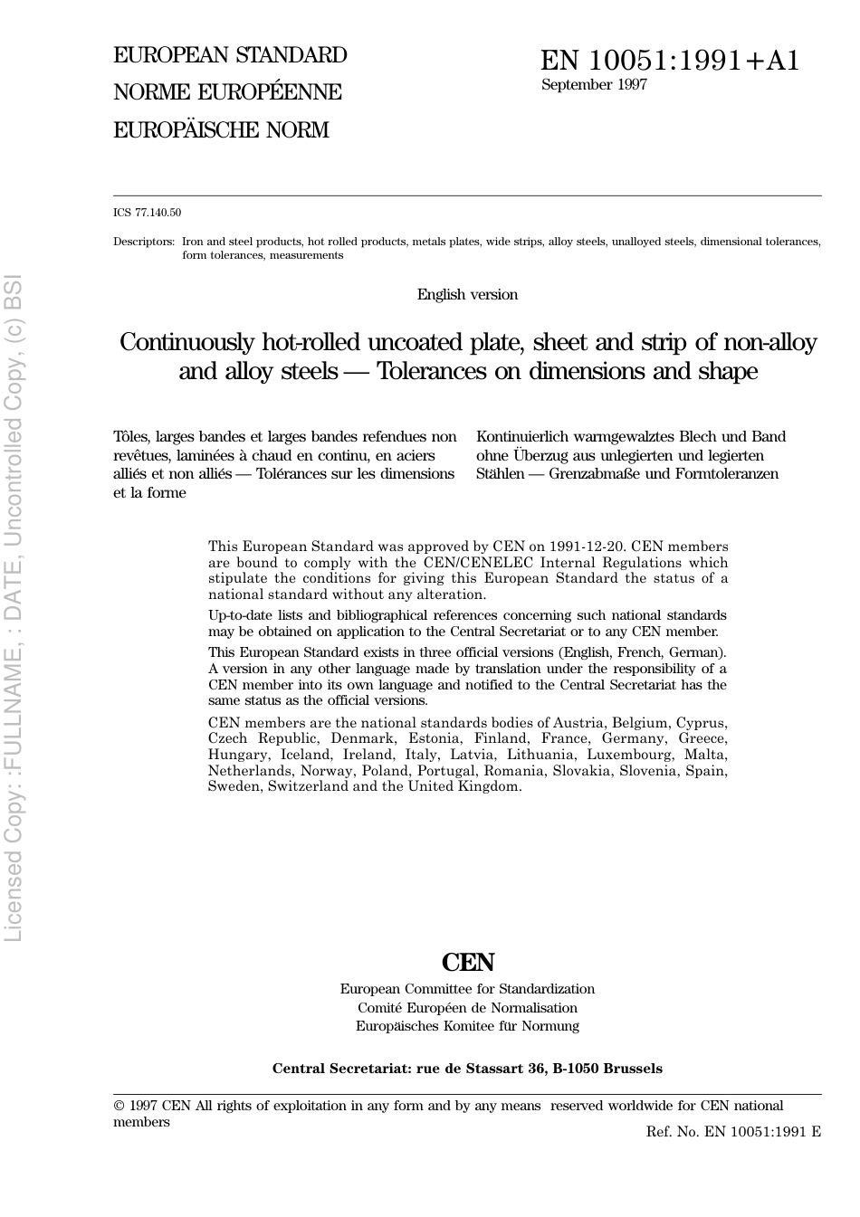 BS EN 10051 1991+A1 1997.pdf_第3页