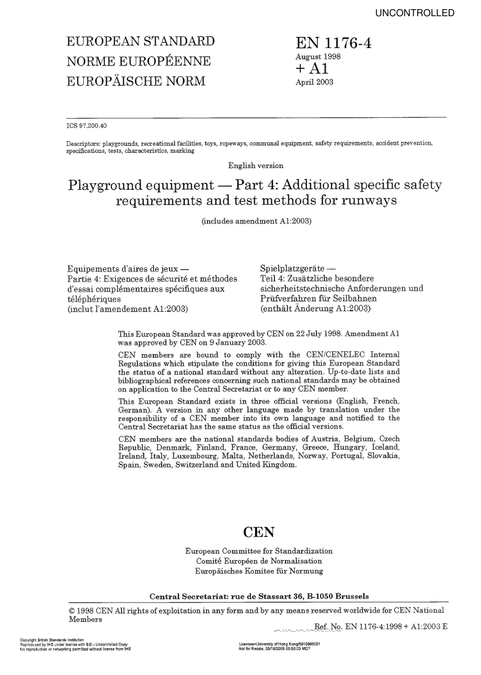 BS EN 1176-4-98+amd1(uncontrolled).PDF_第3页