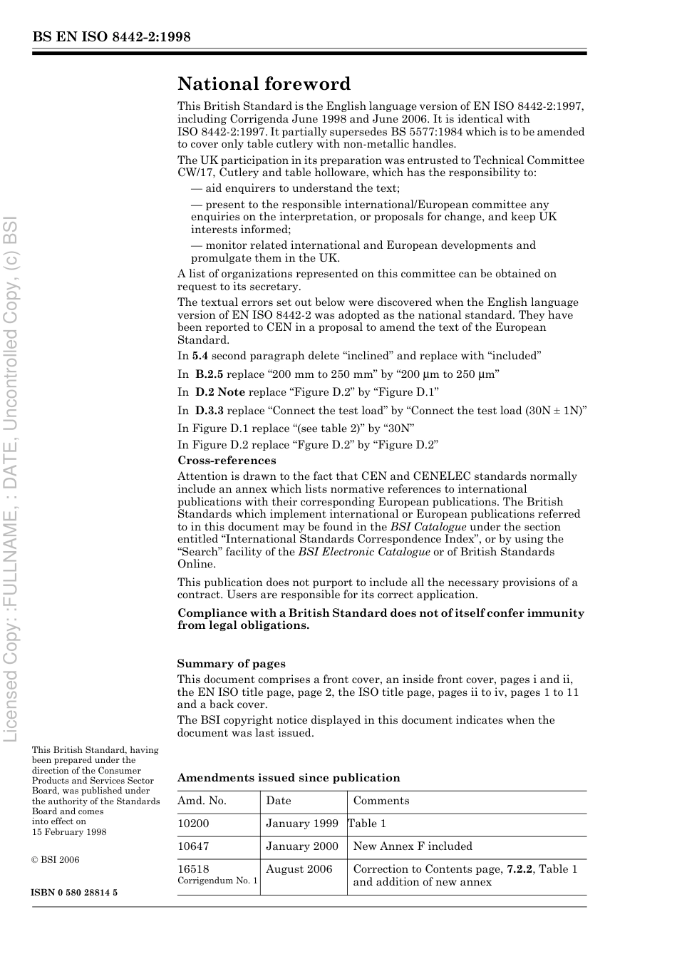 BS EN ISO 8442-2 1998.pdf_第2页