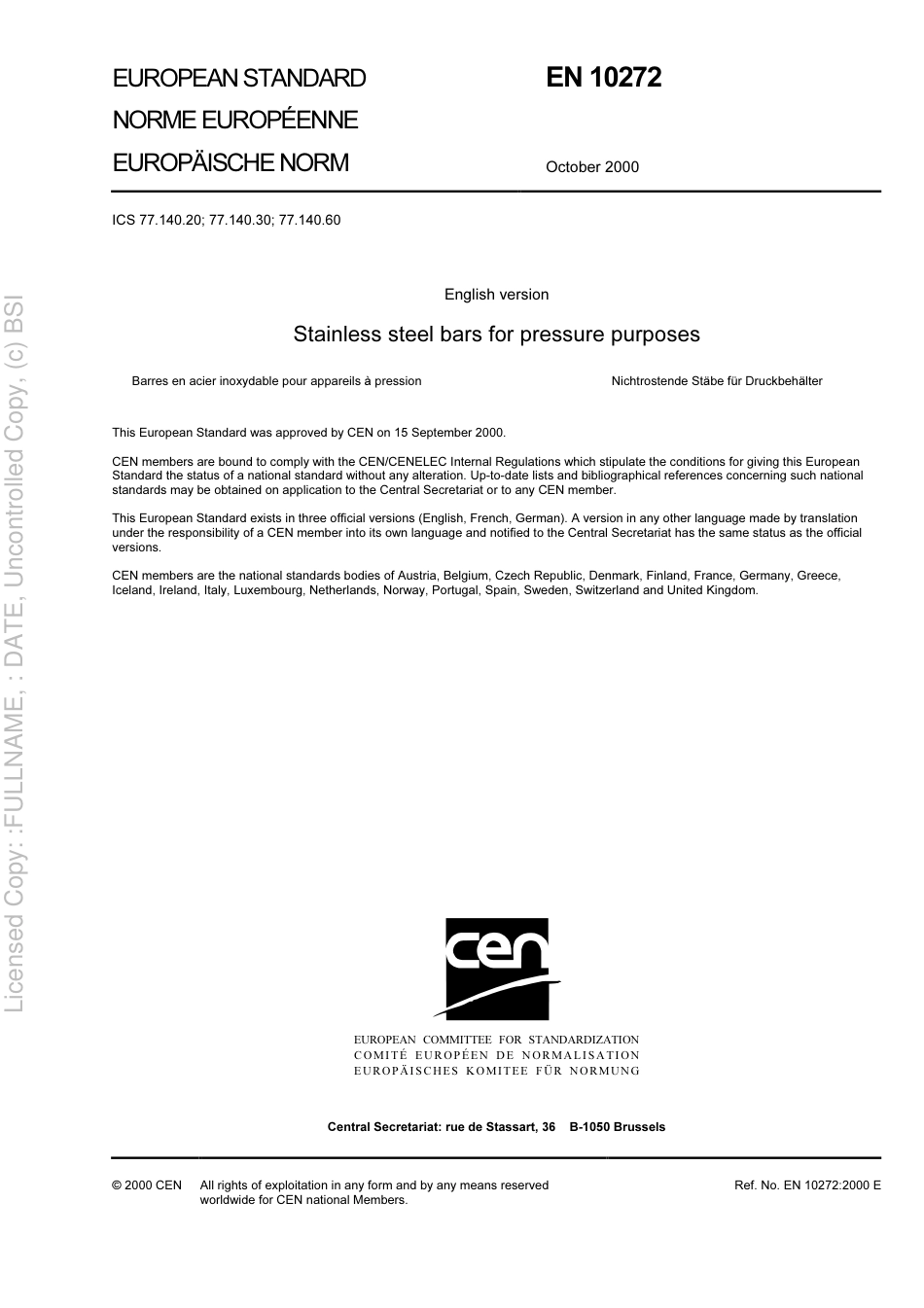 BS EN 10272 2000.pdf_第3页