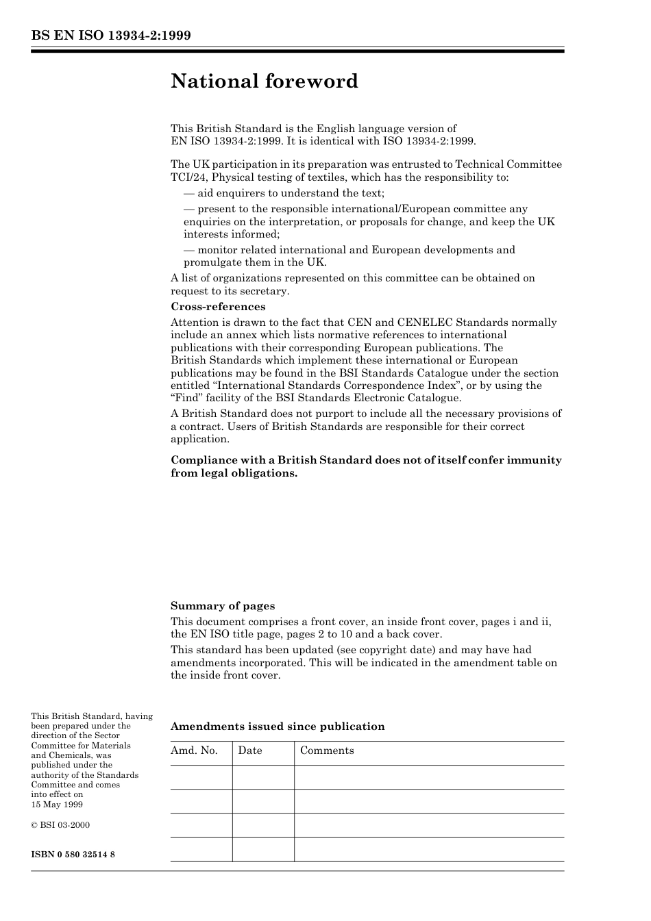 BS EN ISO 13934-2 1999.pdf_第2页