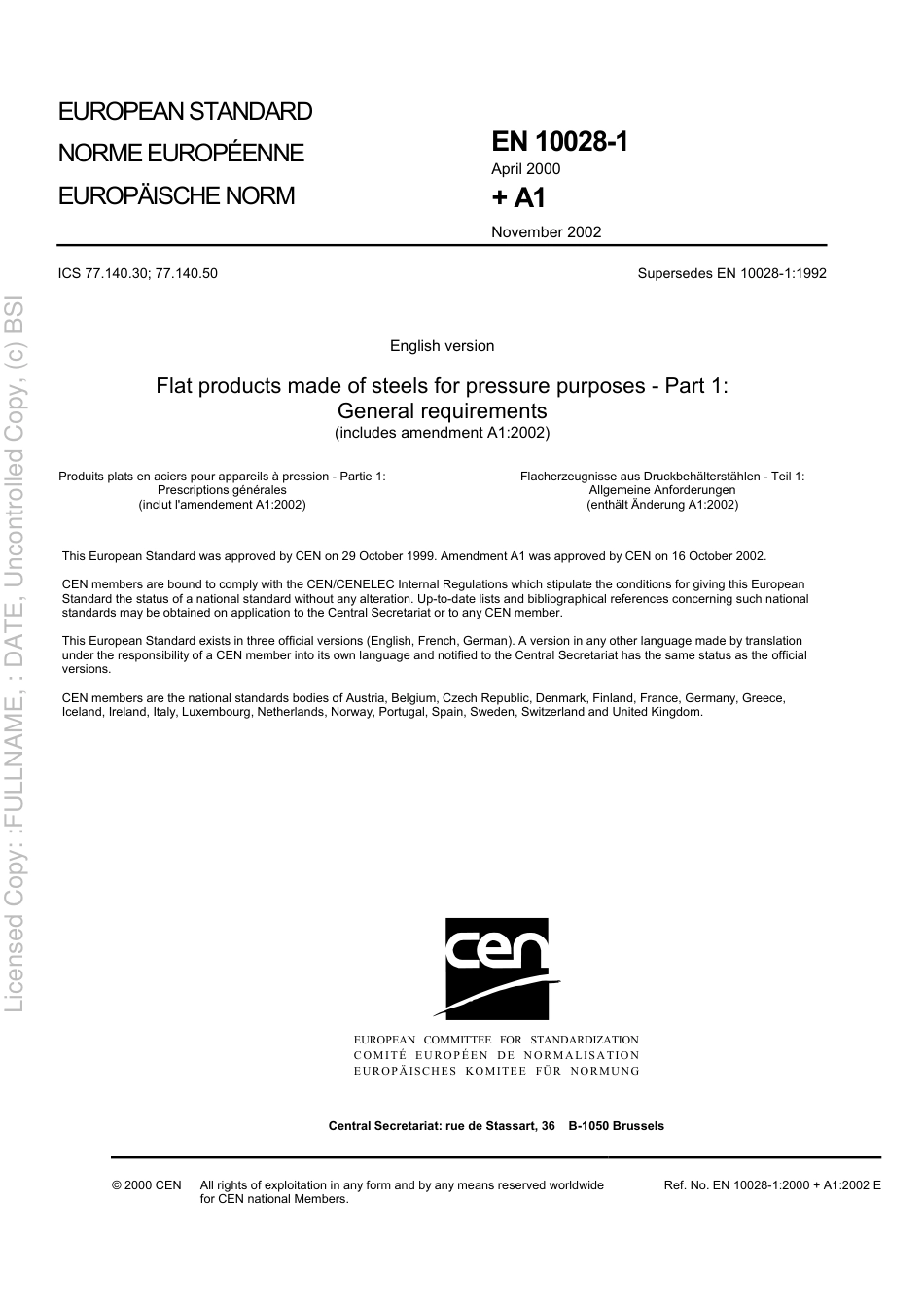 BS EN 10028-1 2000.pdf_第3页