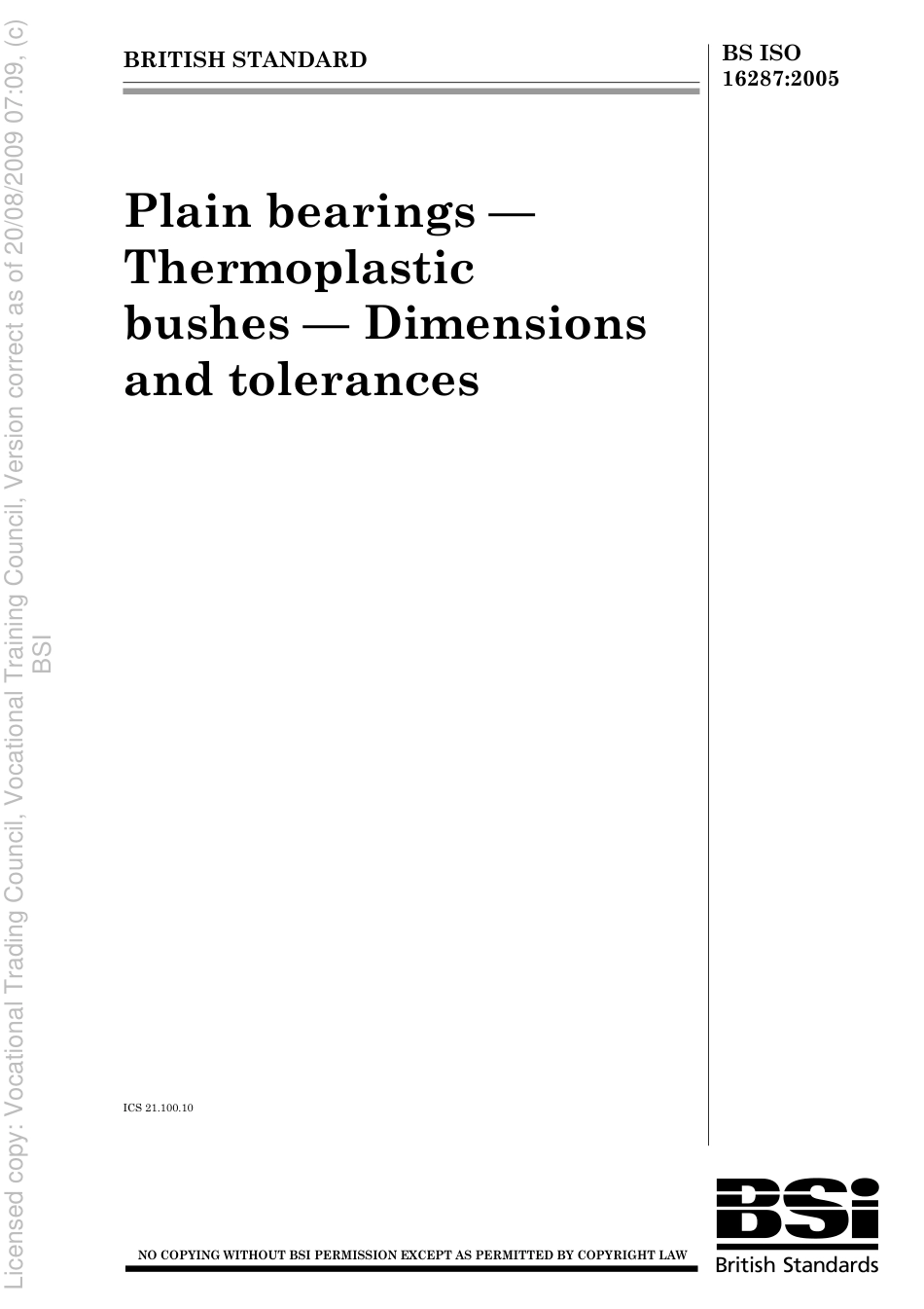 BS ISO 16287 2005.pdf_第1页