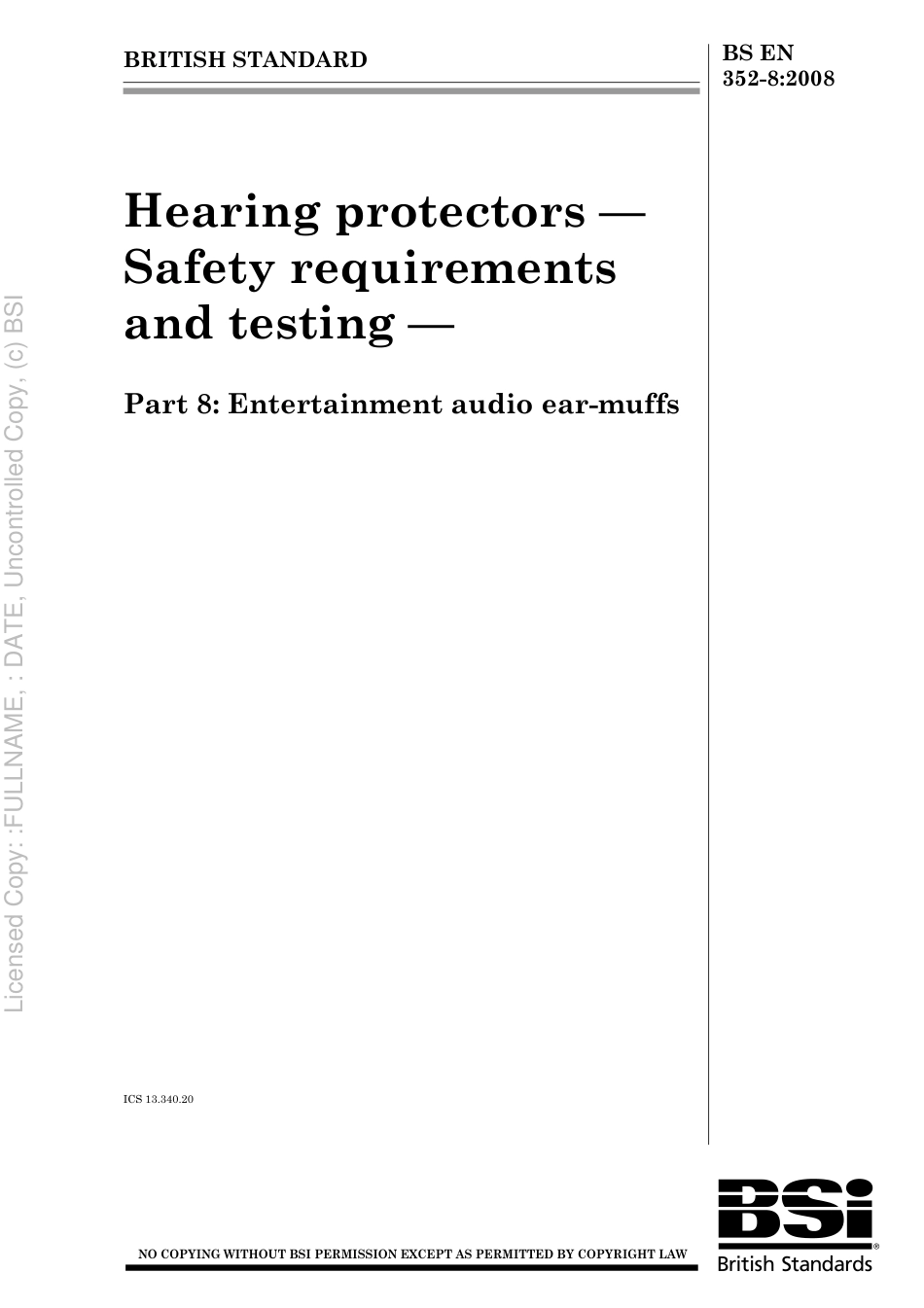 BS EN 352-8 2008.pdf_第1页