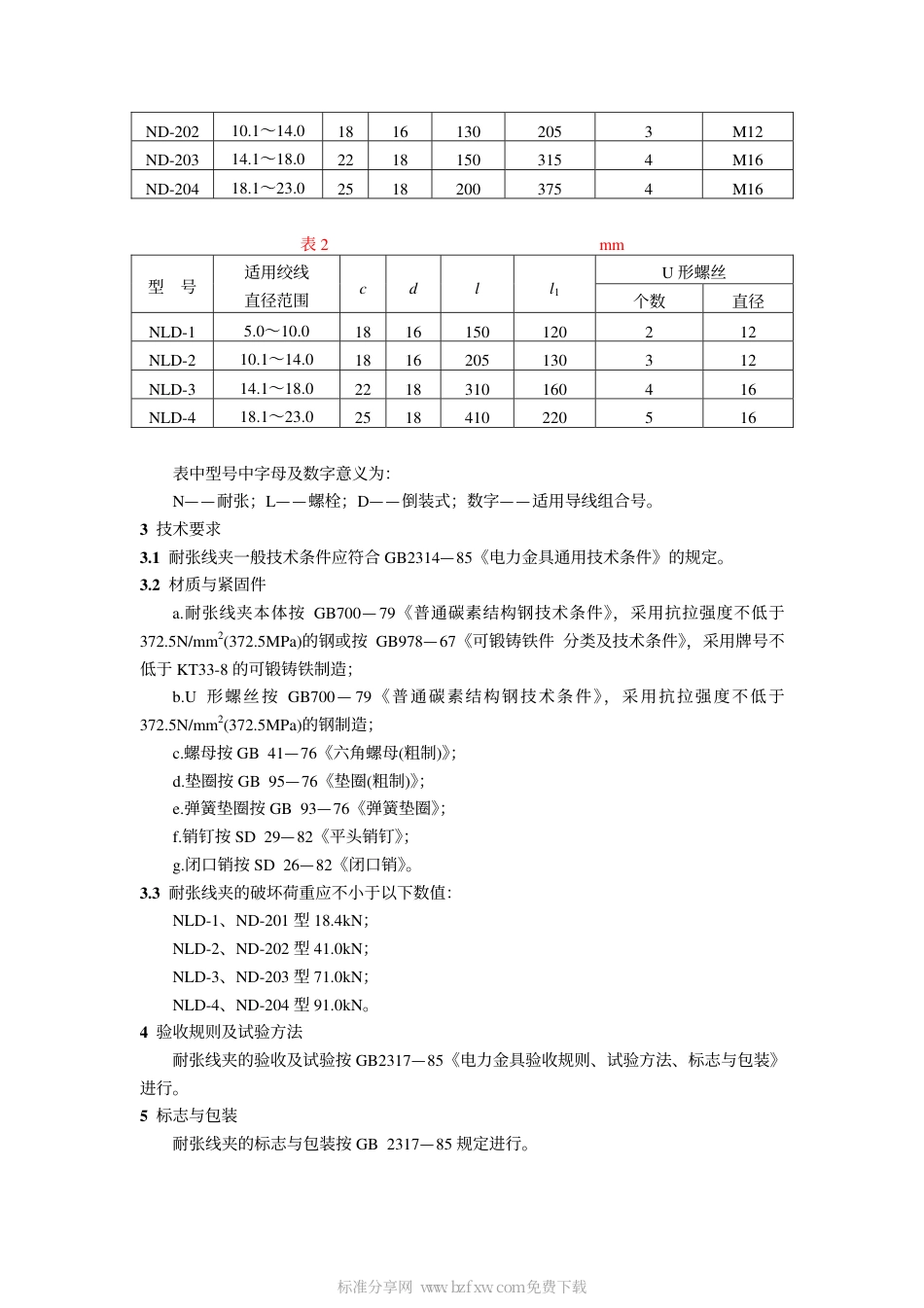 GB 2320.1-1985 耐张线夹(螺栓型).pdf_第2页