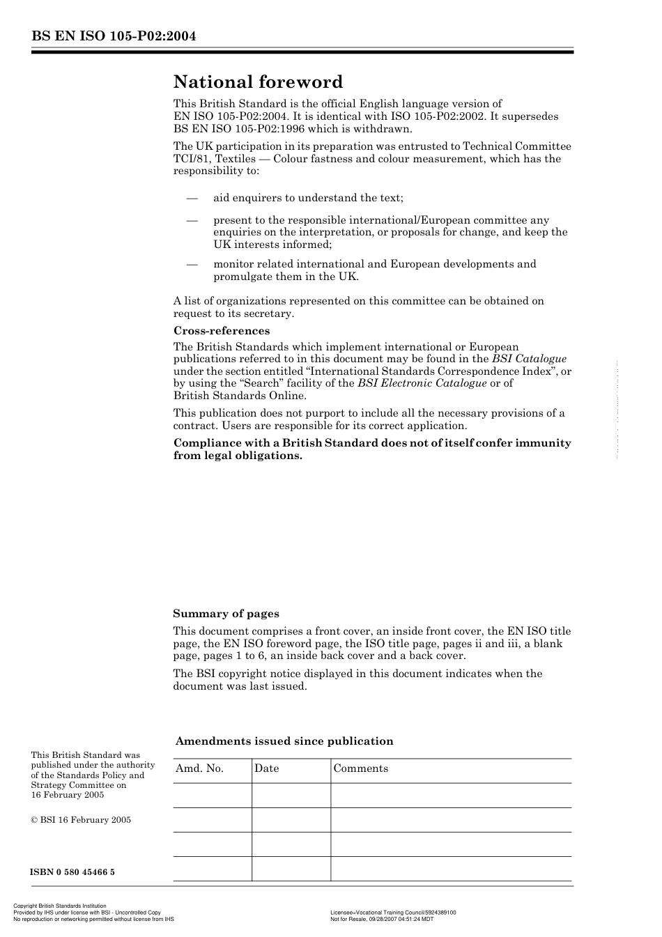 BS EN ISO 105-P02 2004.pdf_第2页