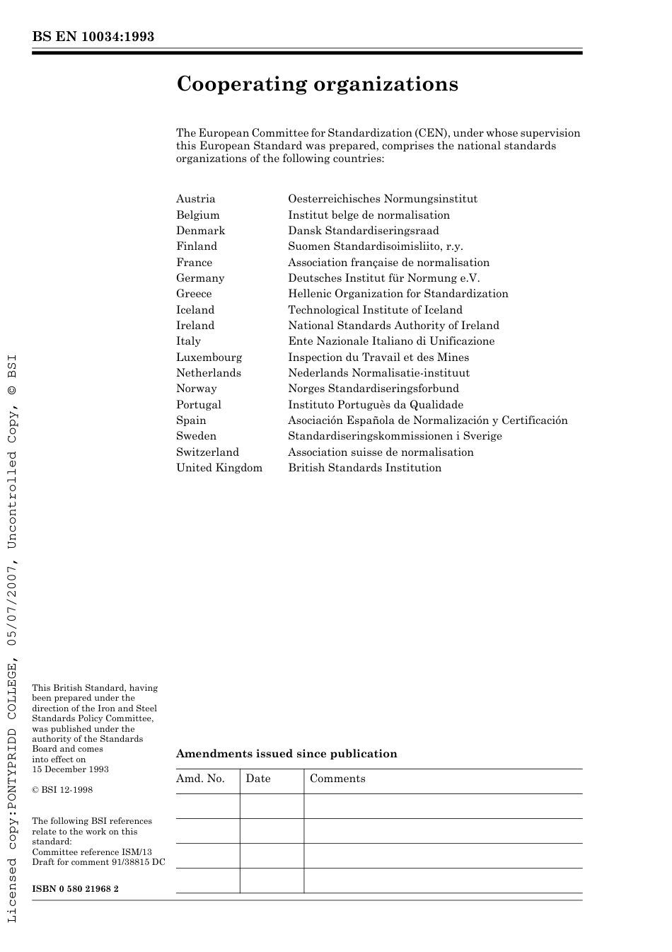 BS EN 10034-1993 Structural steel I and H sections - Tolerances on shape and dimensions.pdf_第2页