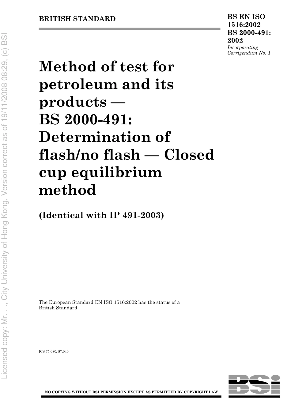 BS EN ISO 1516 2002.pdf_第1页
