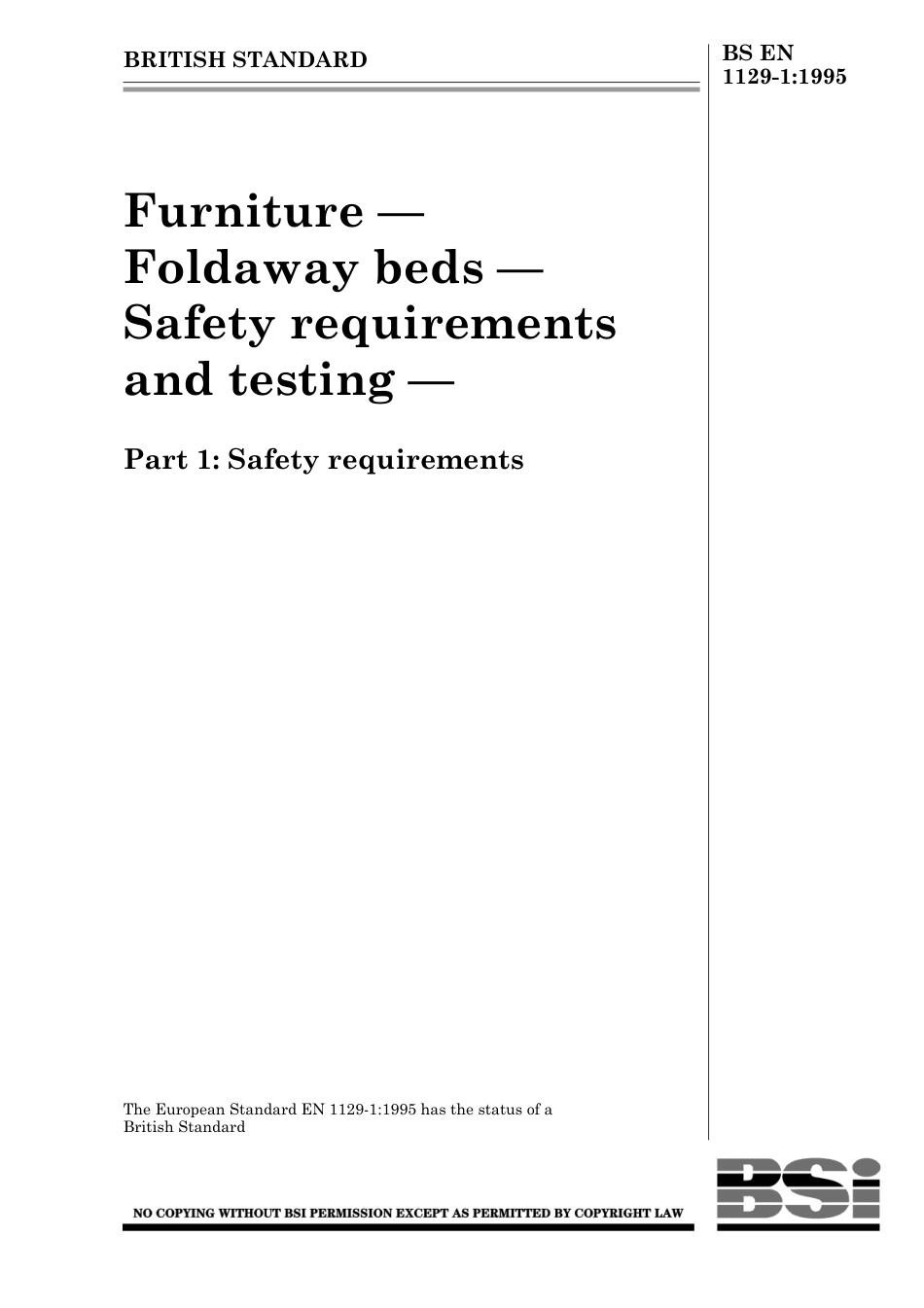 BS EN 1129-1 1995.pdf_第1页