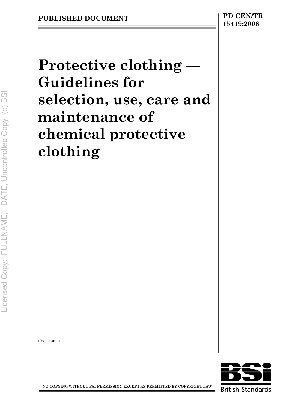 PD CEN TR 15419 2006.pdf_第1页