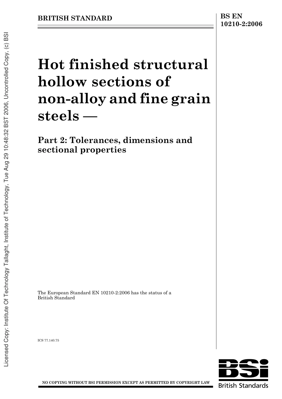 BS EN 10210-2.pdf_第1页