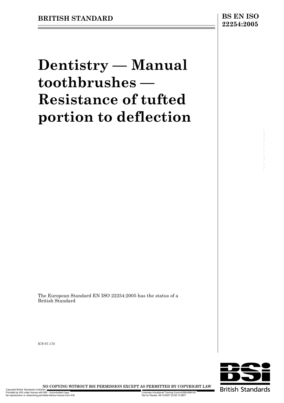 BS EN ISO 22254 2005.pdf_第1页