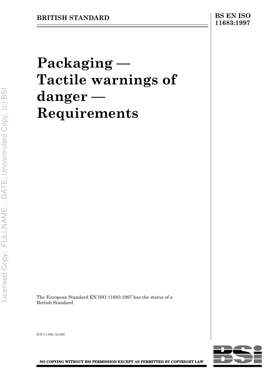 BS EN ISO 11683 1997.pdf_第1页