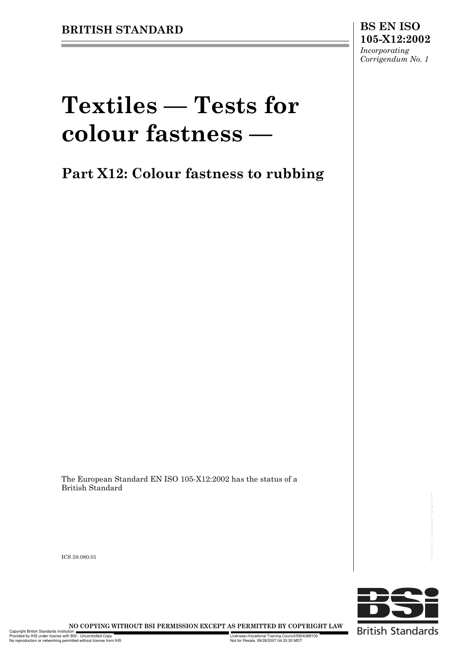 BS EN ISO 105-X12 2002 (Cor 1).pdf_第1页