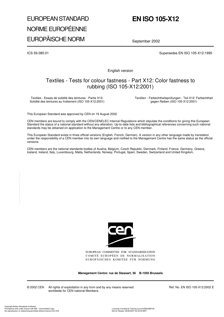 BS EN ISO 105-X12 2002 (Cor 1).pdf_第3页