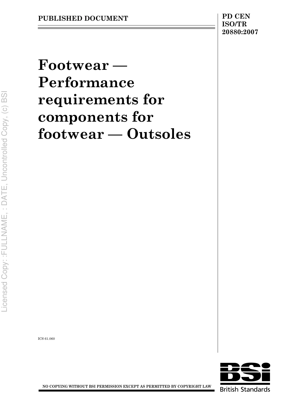 PD CEN ISO TR 20880 2007.pdf_第1页