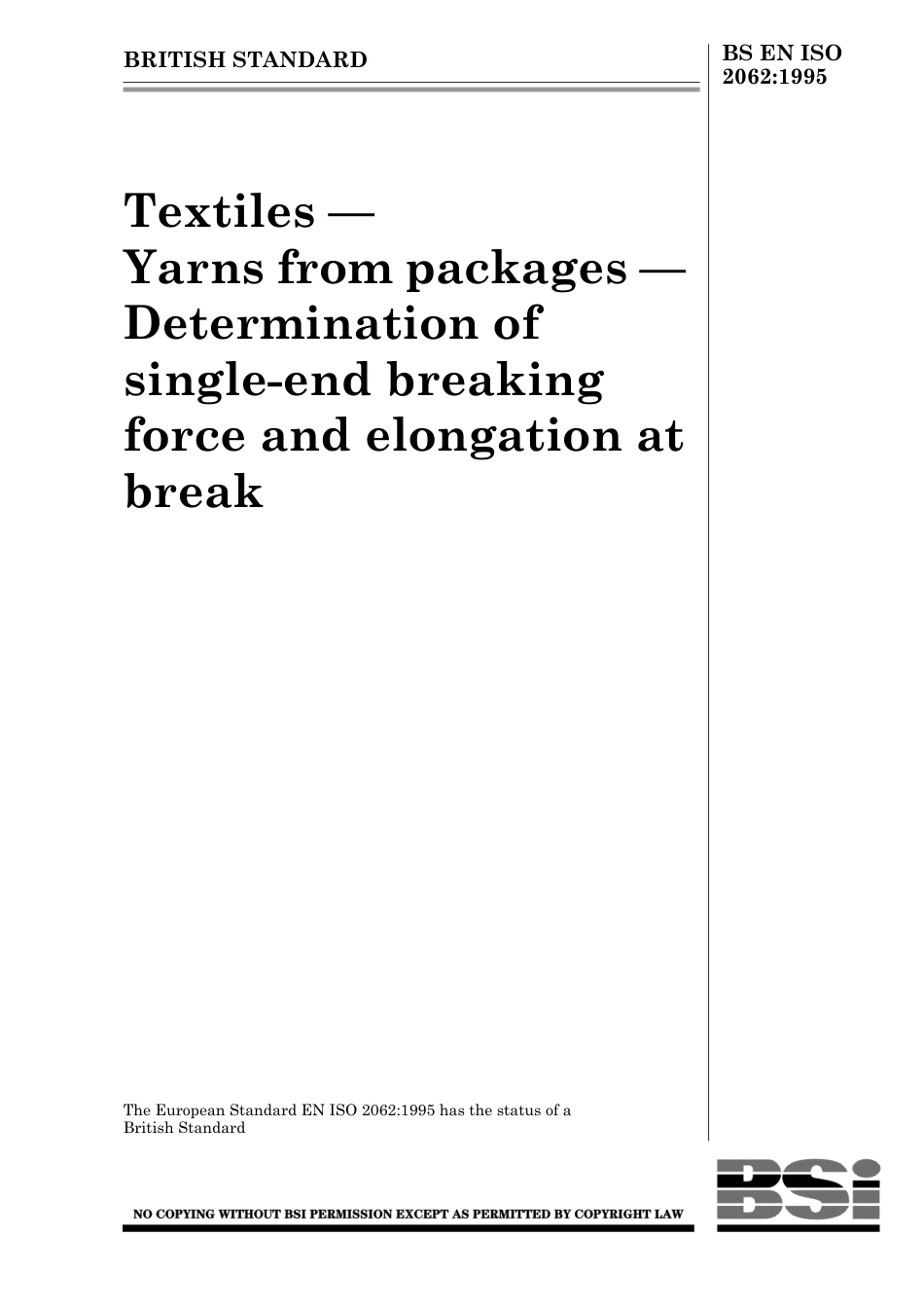 BS EN ISO 2062 1995.pdf_第1页