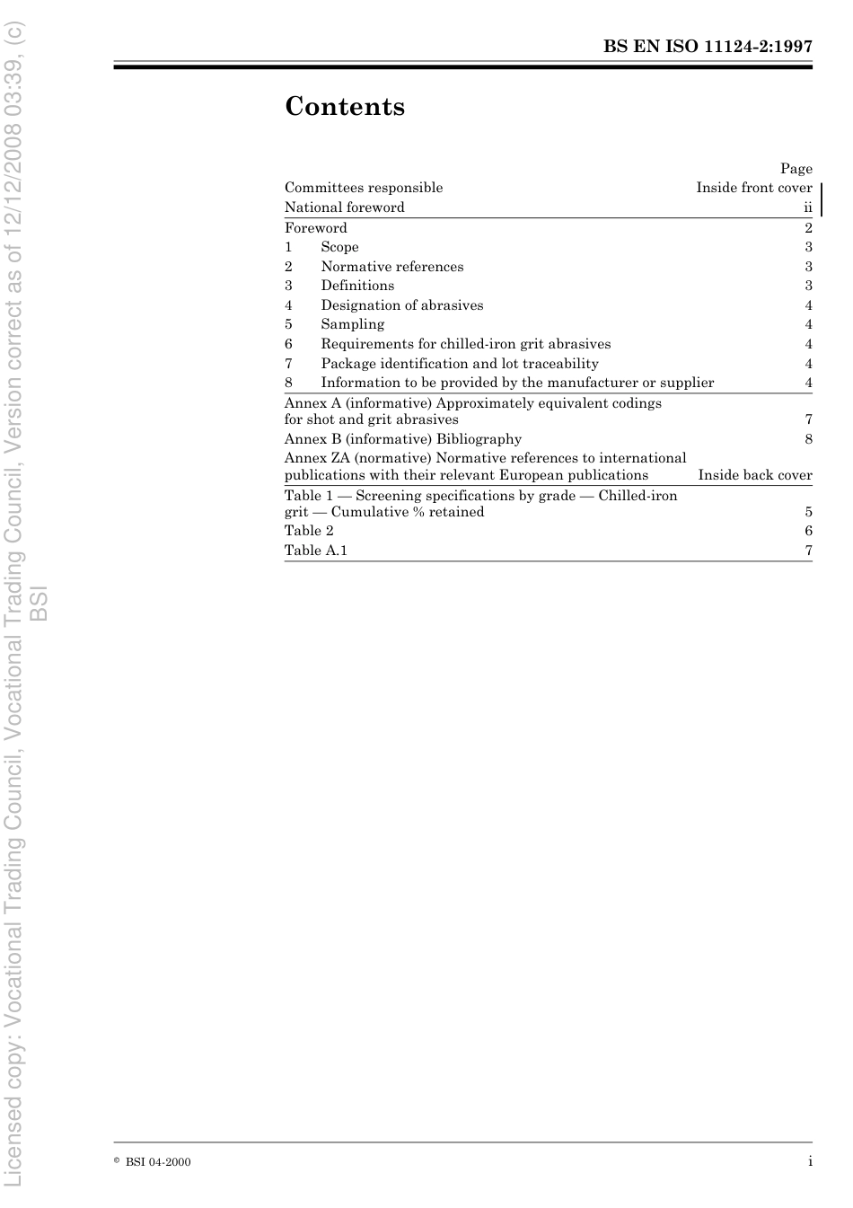 BS EN ISO 11124-2 1997.pdf_第3页