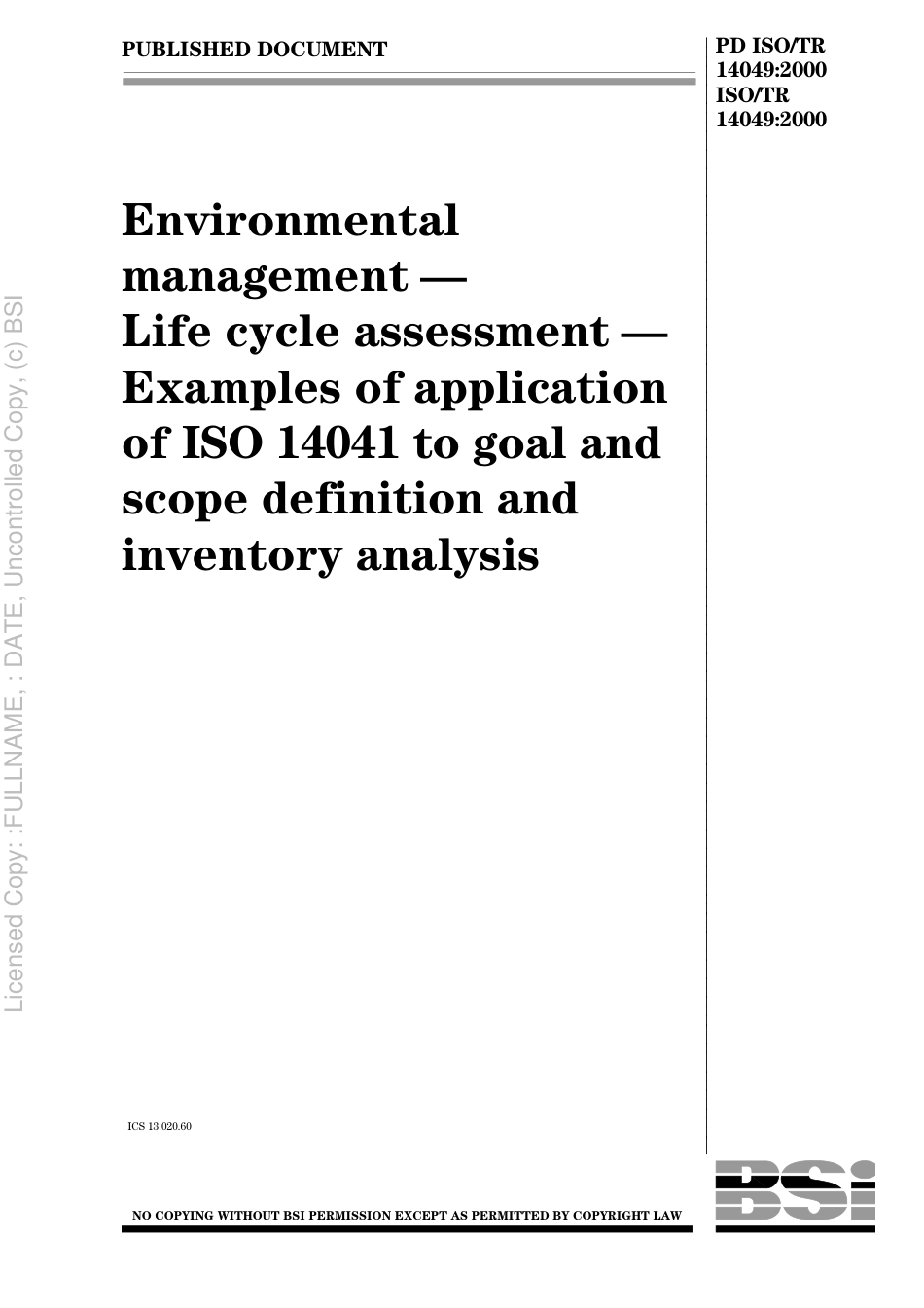 PD ISOTR 14049 2000.pdf_第1页