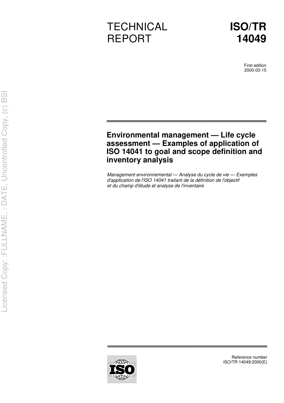 PD ISOTR 14049 2000.pdf_第3页