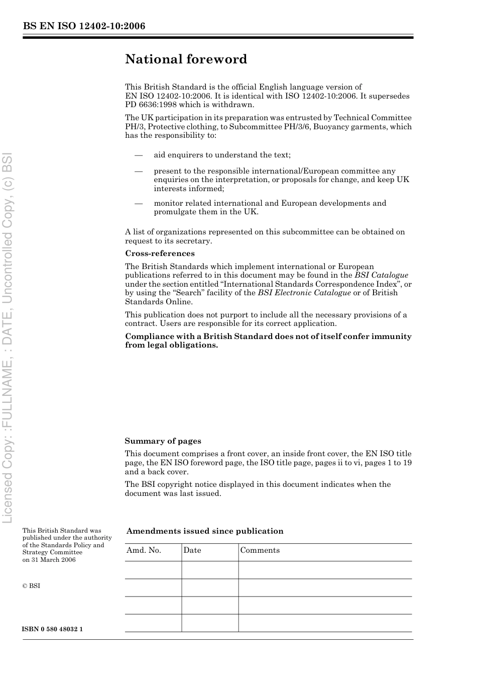 BS EN ISO 12402-10 2006.pdf_第2页