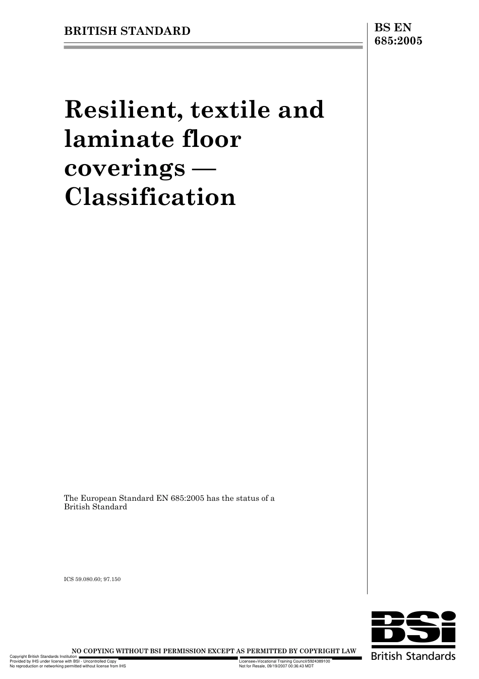 BS EN 685 2005.pdf_第1页