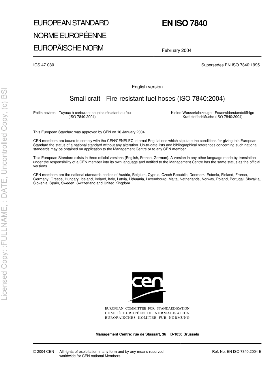 BS EN ISO 7840 2004.pdf_第3页