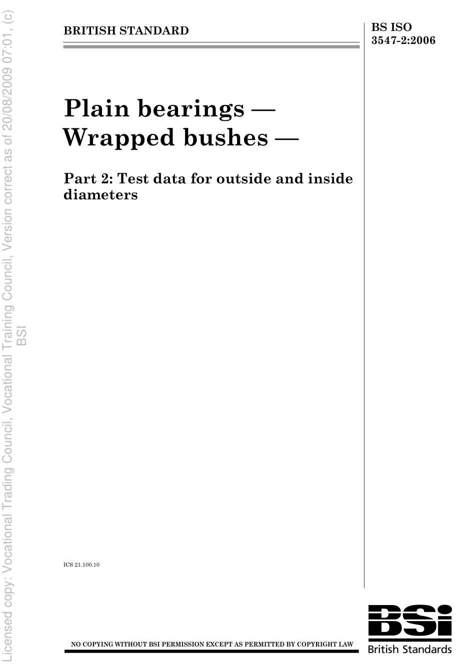 BS ISO 3547-2 2006.pdf_第1页