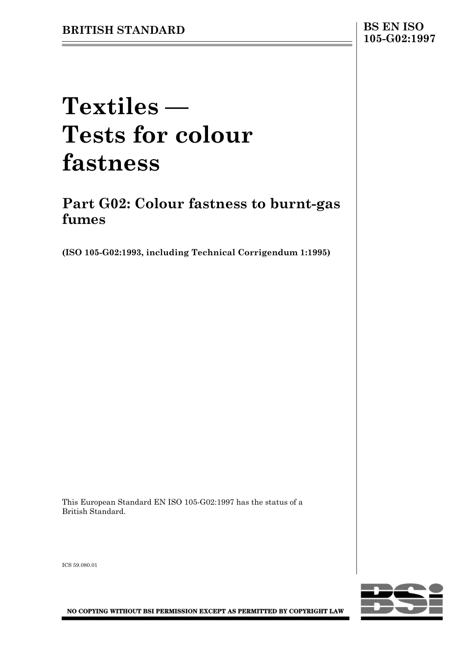 BS EN ISO 105-G02 1997.pdf_第1页