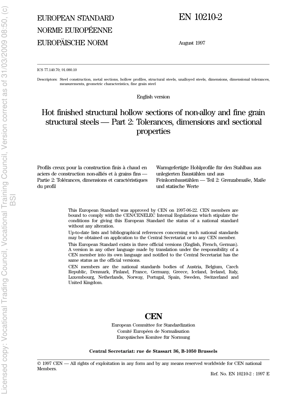 BS EN 10210-2 1997.pdf_第3页