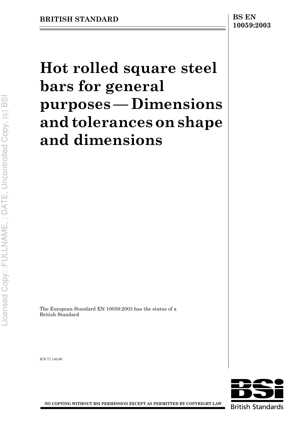 BS EN 10059 2003.pdf_第1页