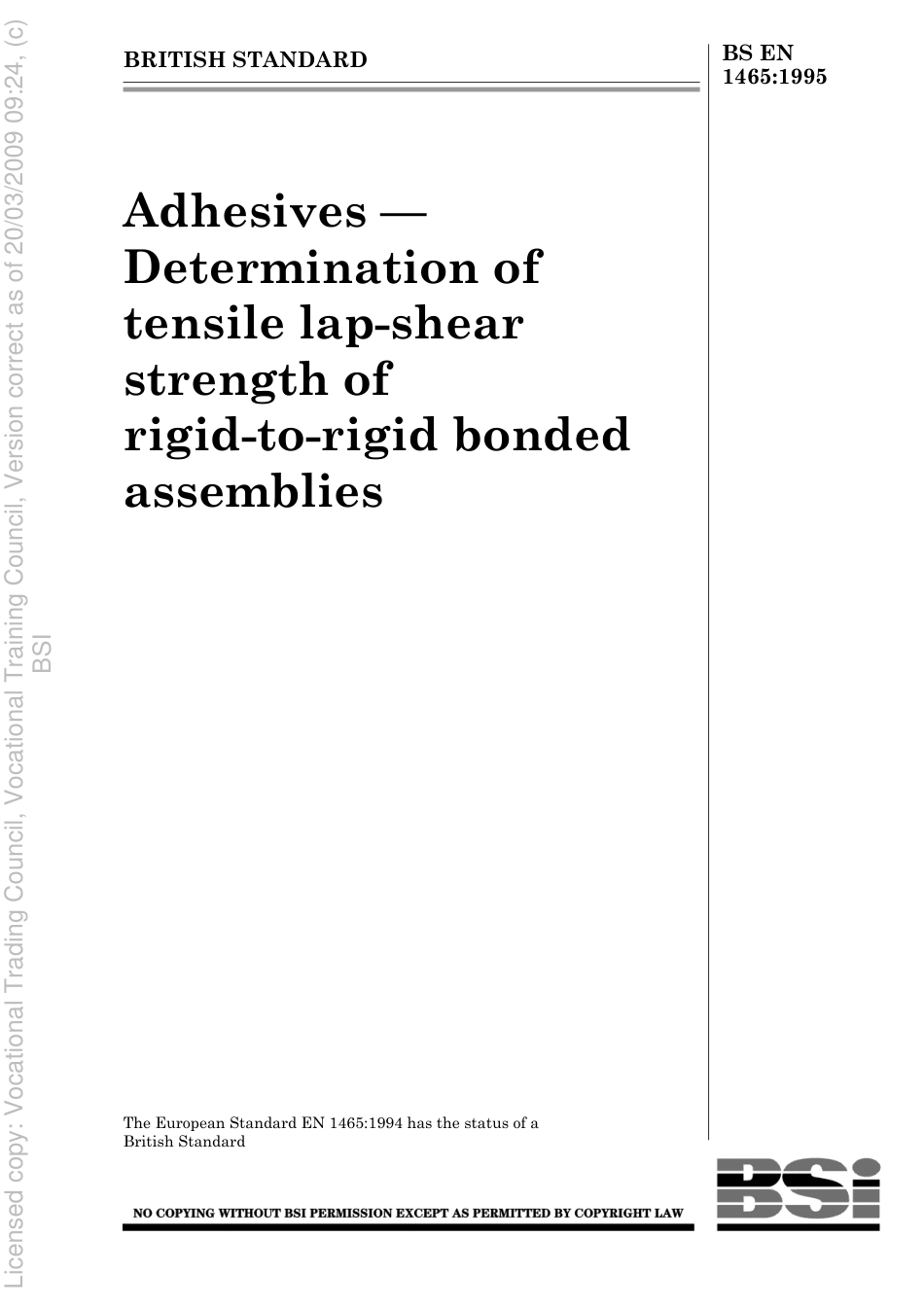 BS EN 1465 1995.pdf_第1页