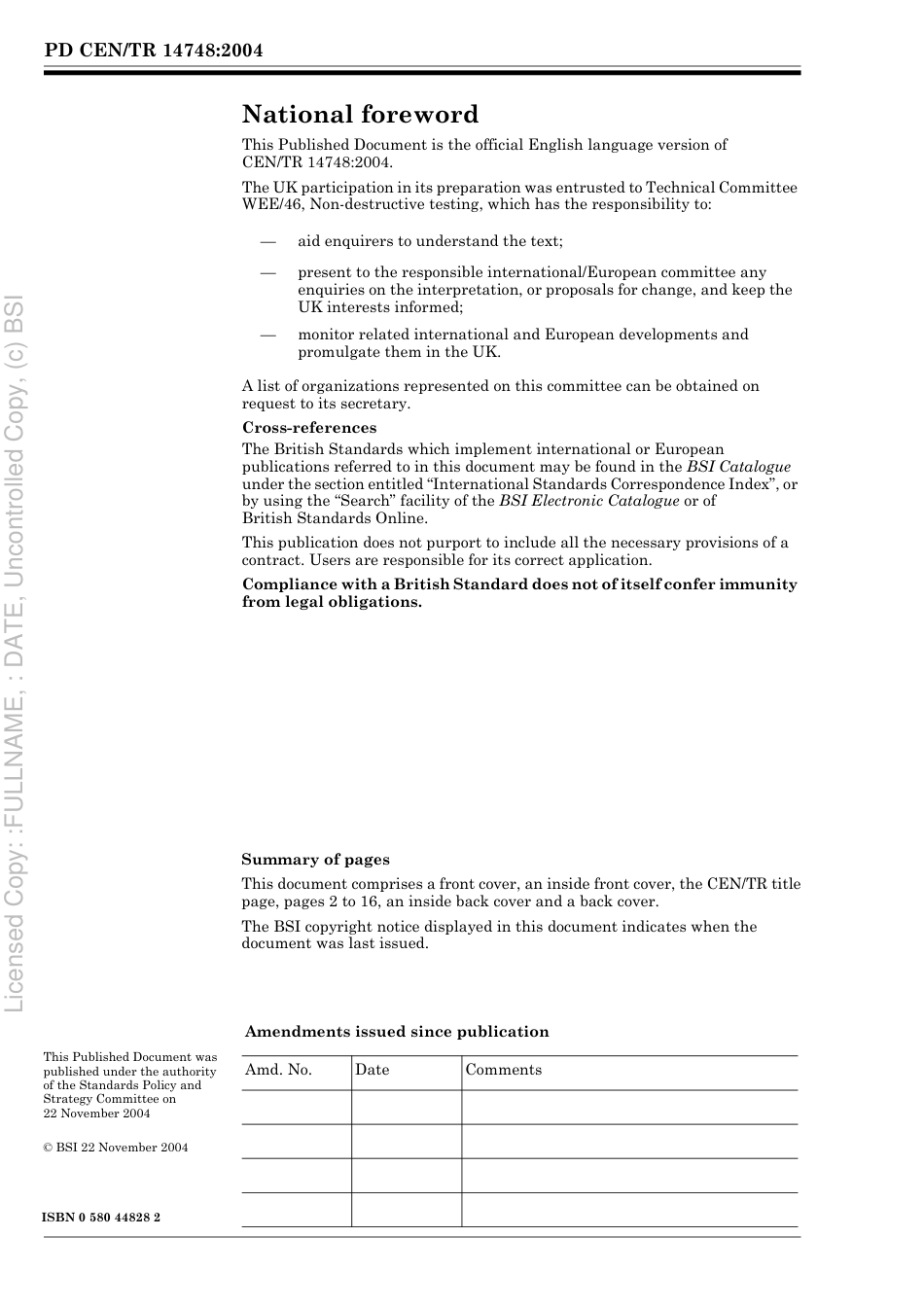 PD CEN TR 14748 2004.pdf_第2页