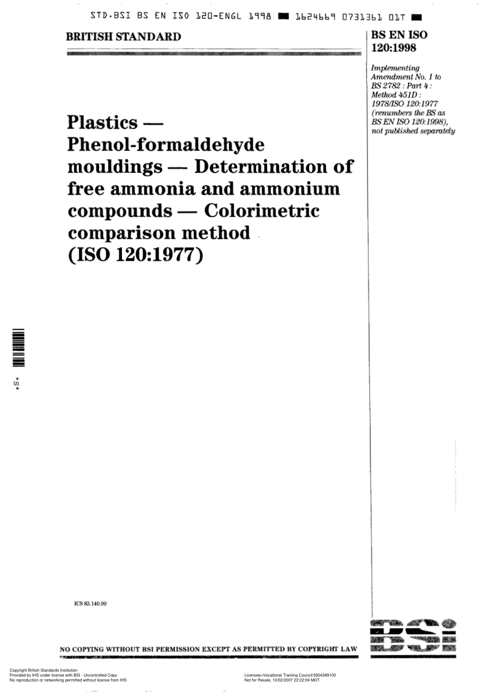 BS EN ISO 1201998 (A1).pdf_第1页